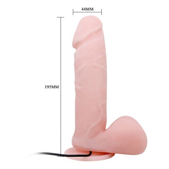 Vibrador Realistico Dong 19,5 x  4,5 cm.