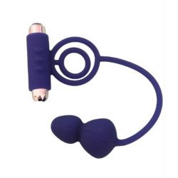 Anillo Doble de Silicona con Plug Anal