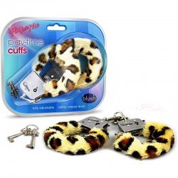 Esposas de Metal con Peluche Play With Me - Play Time Cuffs - Leopard
