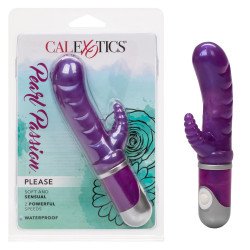 Vibrador con Estimulador de Clitoris Pearl Passion Please
