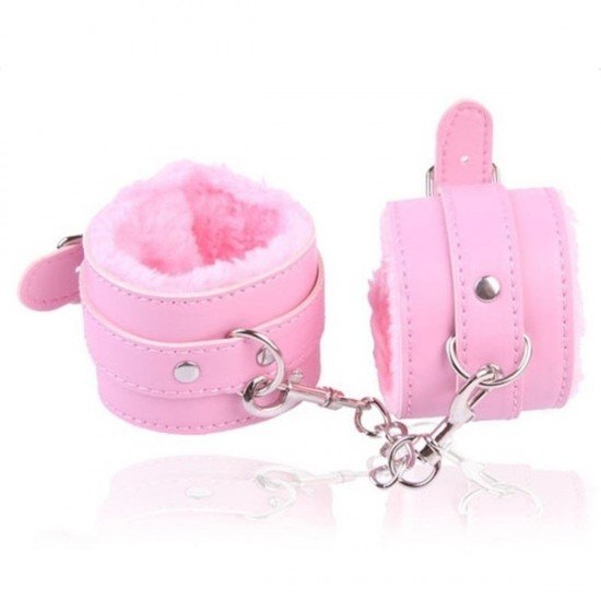 Esposas con Peluche y Mosquetón Pink