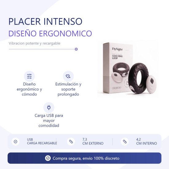 Anillo Vibrador Loop Negro