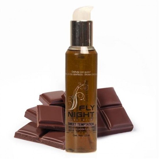 Lubricante Comestible Sabor Chocolate Fly Night 125 ml.