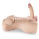 Torso Realistico con Consolador y Vibrador Rudeboy