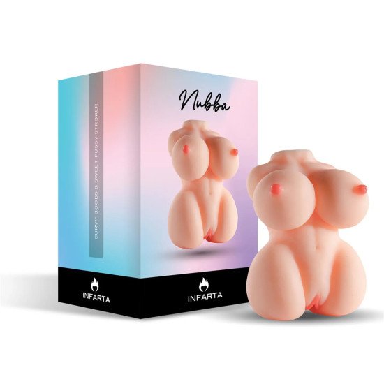 Masturbador Nubba – Mini Cuerpo con Curvas, Pechos y Vagina
