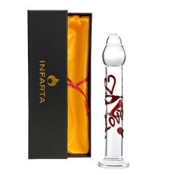 Consolador Vidrio Glass Dildo Scarlet Kiss