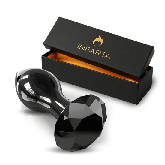 Plug Anal Vidrio Glass Anal Plug Dark Obsidian