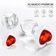 Plug Anal Vidrio Glass Rosso Cuore Small