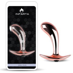 Dilatador Anal Plug Ergo Rose Metal Small