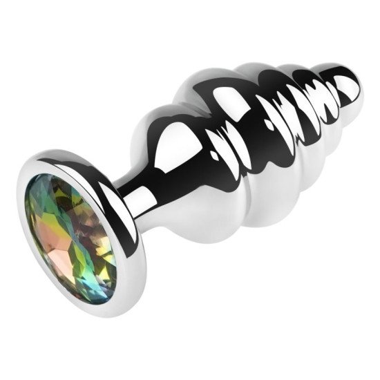 Dilatador Anal Plug Luna Metal Medium Rainbow