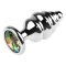 Dilatador Anal Plug Luna Metal Medium Rainbow