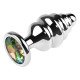 Dilatador Anal Plug Luna Metal Medium Rainbow