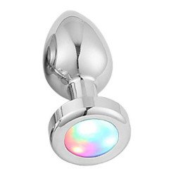 Plug Anal Small Metálico con Joya Photon Metal