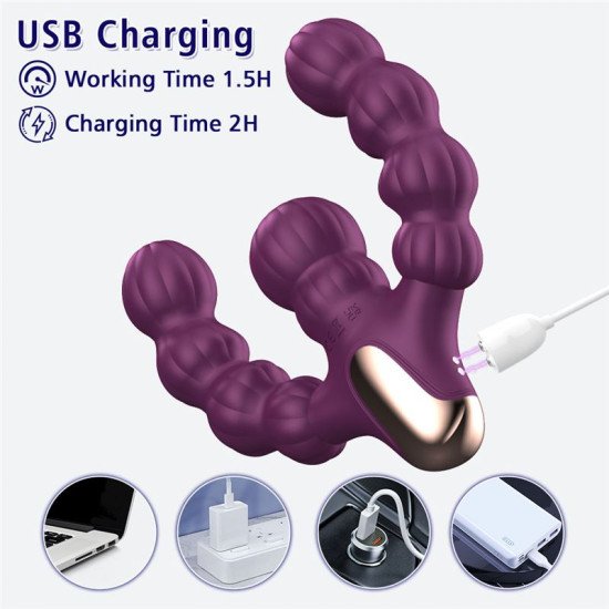 Vibrador Doble Penetración Parejas Syntora