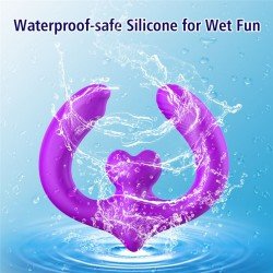 Vibrador Doble Penetración Parejas Lovora