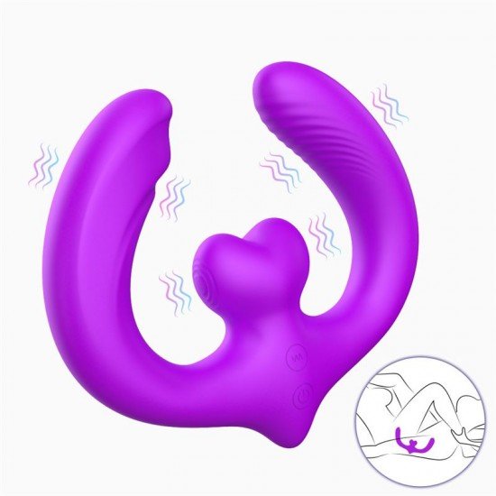 Vibrador Doble Penetración Parejas Lovora
