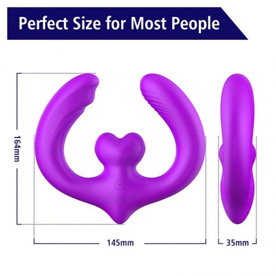Vibrador Doble Penetración Parejas Lovora