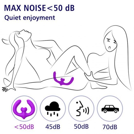 Vibrador Doble Penetración Parejas Lovora