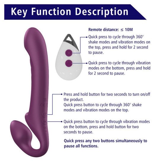 Arnés Doble Penetración de Silicona Strap-On Qylon