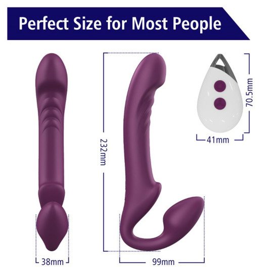 Arnés Doble Penetración de Silicona Strap-On Qylon