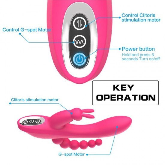 Vibrador Rabbit de Silicona Recargable Trifleur