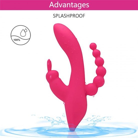 Vibrador Rabbit de Silicona Recargable Trifleur
