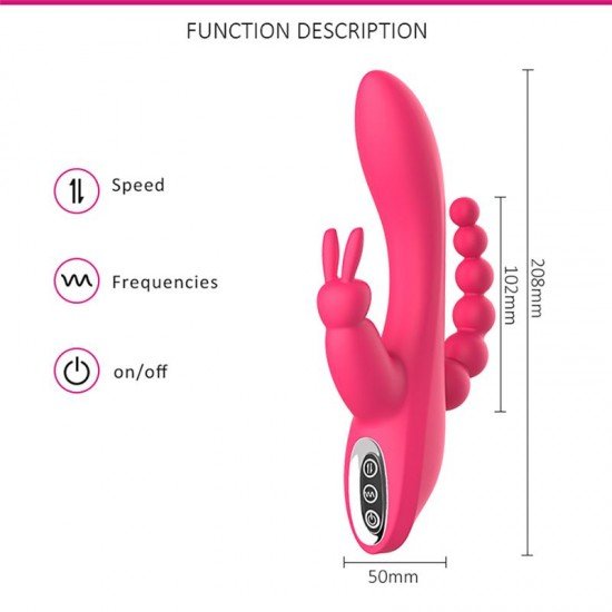 Vibrador Rabbit de Silicona Recargable Trifleur
