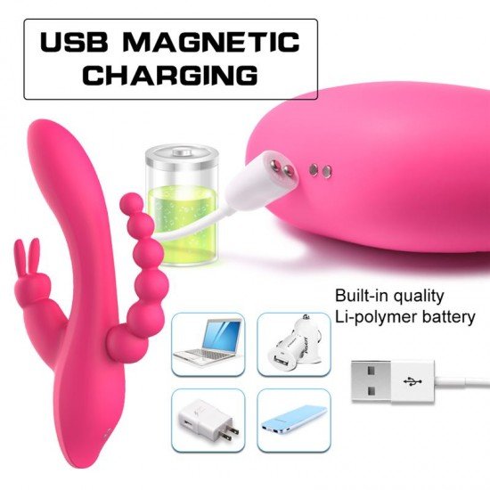 Vibrador Rabbit de Silicona Recargable Trifleur