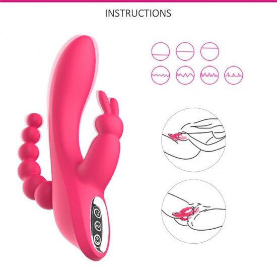 Vibrador Rabbit de Silicona Recargable Trifleur