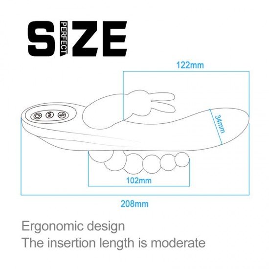 Vibrador Rabbit de Silicona Recargable Trifleur