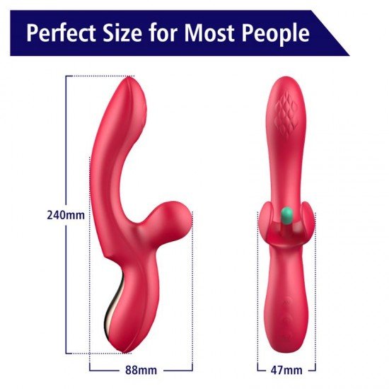 Vibrador Punto G Recargable con Flapping Tickler Douce Tap