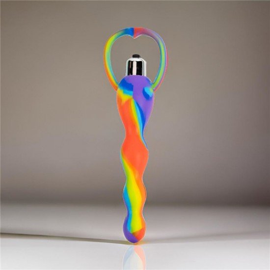 Dilatador Anal Inexpulsable Siliconado Rainbow Twist