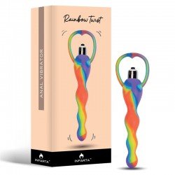 Dilatador Anal Inexpulsable Siliconado Rainbow Twist