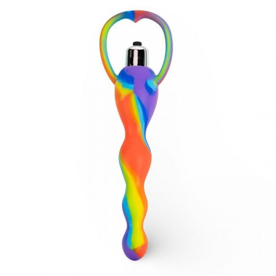 Dilatador Anal Inexpulsable Siliconado Rainbow Twist