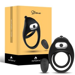 Anillo Doble con Estimulador de Clítoris Stronix