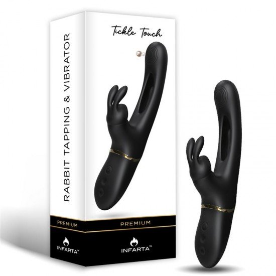 Vibrador Rabbit de Silicona Recargable Tickle Touch