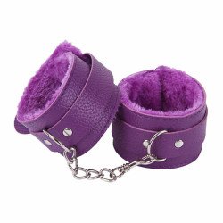 Esposas con Peluche y Mosquetón Purple