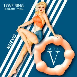Love Ring Piel - Anillo Constrictor con Perlas