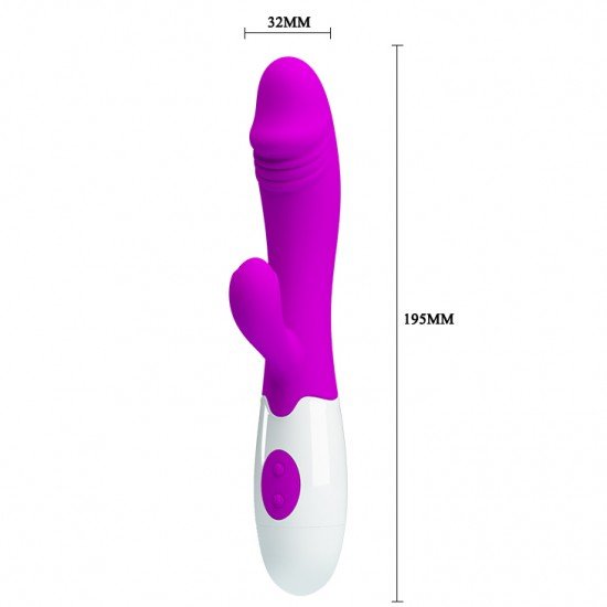 Vibrador con Conejo Estimulador de Clítoris 30 Funciones Brighty