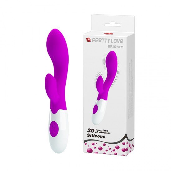 Vibrador con Conejo Estimulador de Clítoris 30 Funciones Brighty