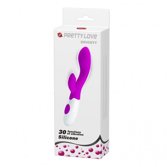 Vibrador con Conejo Estimulador de Clítoris 30 Funciones Brighty