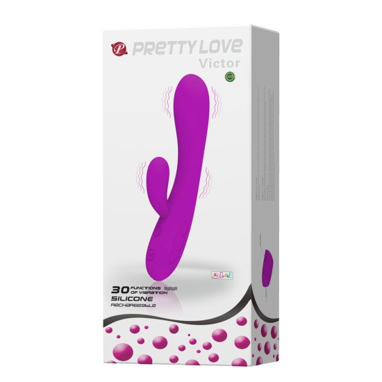 Vibrador con Estimulador de Clítoris 30 Funciones Victor Recargable