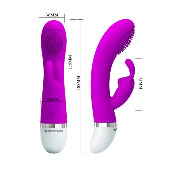 Vibrador con Estimulador de Clítoris Christ