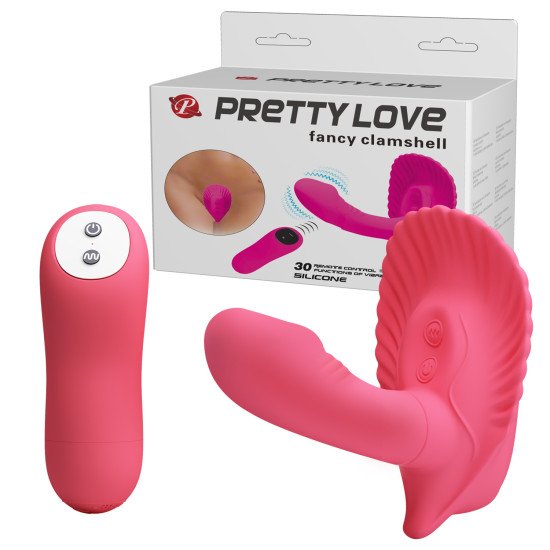 Estimulador de Punto G de Silicona con Control Remoto Fancy Clamshell