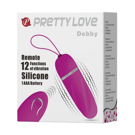 Bala Vibradora con Control Remoto 12 Velocidades Debby