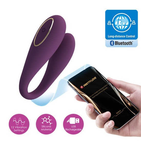 Vibrador Para Parejas August con Control Remoto Bluetooth