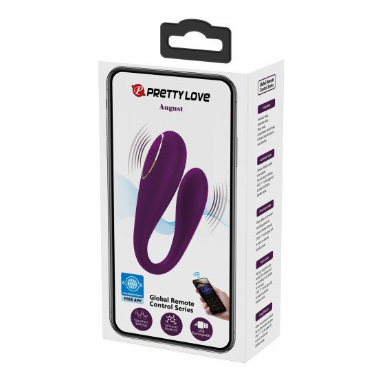Vibrador Para Parejas August con Control Remoto Bluetooth