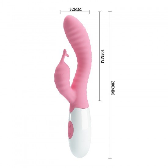 Vibrador con Conejo Estimulador de Clítoris 30 Funciones Hyman