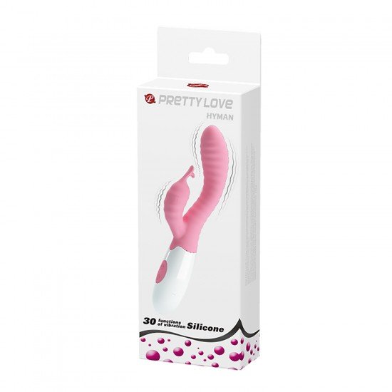 Vibrador con Conejo Estimulador de Clítoris 30 Funciones Hyman