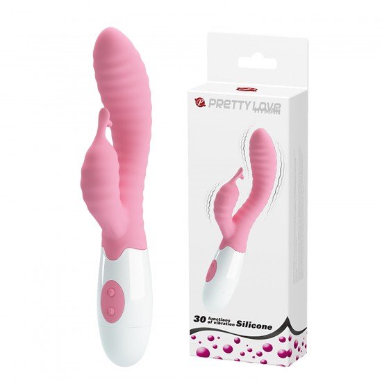 Vibrador con Conejo Estimulador de Clítoris 30 Funciones Hyman